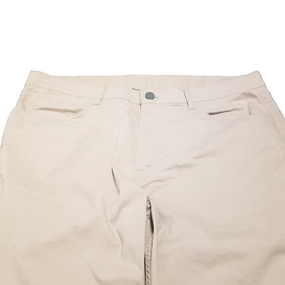 Faherty Reserve Movement Pants Men's Size 35x30 Khaki Lightweight Chino (37x30) - Picture 2 of 6